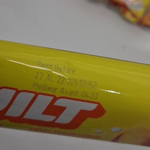 10PK Built Bar Sour Puff Protein Bar Variety Pack - 16g Protein Each - Blue Raspberry / Peach image 4