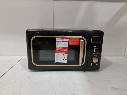 Frigidaire Retro Microwave Oven - 0.7CU.FT - 700W - retro Black/Gold (Model: EMW788-BLACKGLD) image 5