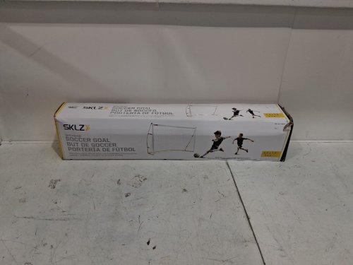 SKLZ QUICKSTAR SOCCER GOAL - 8FT X 5FT - WHITE/YELLOW/BLACK (MODEL: 1996707) image 2