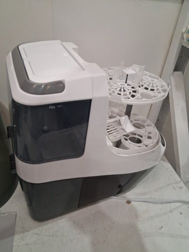BabyBrezza Bottle Washer Pro 3-in-1 washer/sterilizer/dryer - holds 4 bottles - black/white (model: BRZ0103) image 7