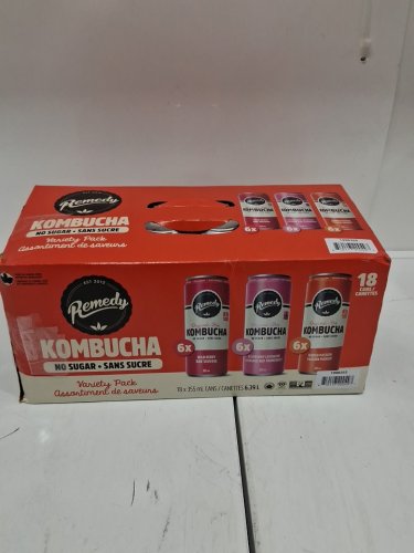 17PK REMEDY ORGANIC KOMBUCHA DRINK VARIETY PACK - 355ML EACH - WILD BERRY, RASPBERRY LEMONADE, MANGO PASSION image 2