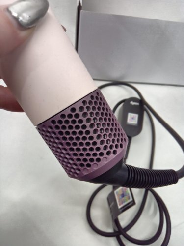 6PC DYSON i.d curly + coily airwrap multi styler and hair dryer with bluetooth - pink / rose gold ( model: hs08) image 9