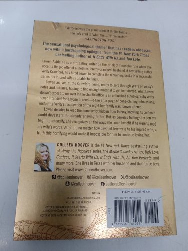 (Paperback) Verity: A Novel (Deluxe Edition) by Colleen Hoover image 3