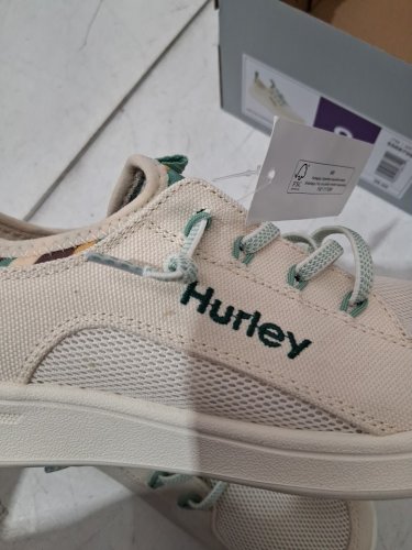 women's hurley two tone slip-on sneaker - size 8 - grey/green/beige (Style : 5566708) image 3