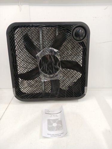 MAINSTAYS 3-SPEED STANDING BOX FAN - 20" - BLACK (MODEL: FB50-16HBCC) image 3
