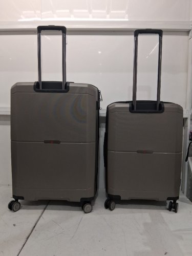 2pc air canada maple leaf check-in luggage set - 17" and 19" - grey (model: 1835025) image 8