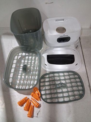 BABY BREZZA 4-IN-1 BABY BOTTLE STEAM STERILIZER & dryer - HOLDS UP TO 8 BOTTLES - WHITE (MODEL: brz0069s) image 2
