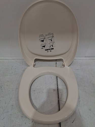Thetford toilet seat and cover for rv - round seat - white (model: 31704) image 3