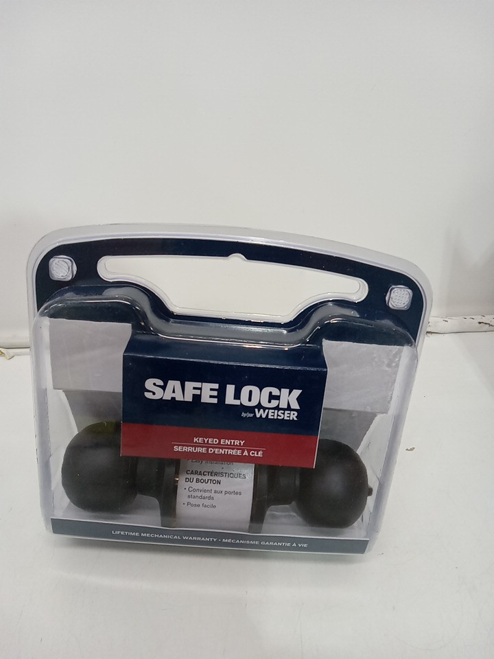 WEISER Safe Lock Regina Exterior Keyed Entry Door Knob - Matte Black (Model: 9SK50000-065) image 2