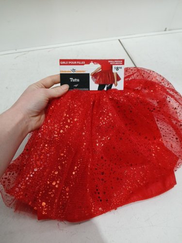 GIRL'S WAY TO CELEBRATE! SEQUIN TUTU - SMALL/MEDIUM - RED image 2