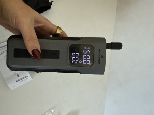 HYVOHEX TIRE INFLATOR PORTABLE AIR COMPRESSOR - 150PSI -12V /AUTOSTOP - BLACK/GREY/ORANGE (MODEL: AERIMUS C2) image 4