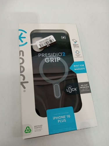 speck Presidio 2 Grip MagSafe click lock Phone Case for iPhone 16 Plus - Black (Model: 150713-3205) image 2