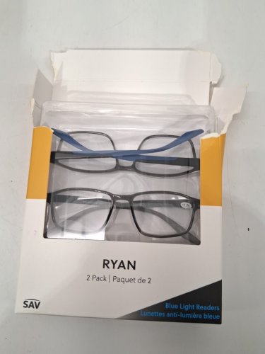 2PK Innovative Eyewear Ryan Reading Glasses - +1.75 - BLACK/NAVY/GREY (MODEL:8854150) image 2