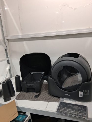 Kveode Automatic Self Cleaning Cat Litter Box APP Controlled with Smart Safety Sensors - 90l capacity - grey (model:ZCCE01-B) image 3