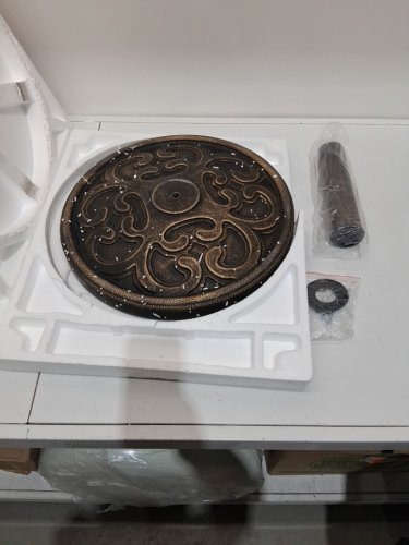 Yaheetech Outdoor Umbrella Base - 17.5" - 22lbs - bronze (model: 592004) image 4
