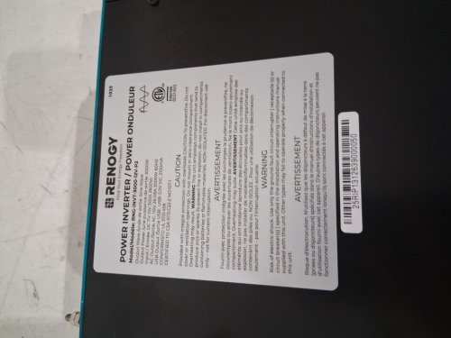 Renogy 3000W Pure Sine Wave Inverter 12V DC to 120V AC Converter for Home, RV, Truck, Off-Grid Solar Power Inverter 12V to 110V with Built-in 5V/2.1A USB Port, AC Hardwire Port, Remote Controller (MODEL:‎ RNG-INVT-3000-12V-P2) image 6