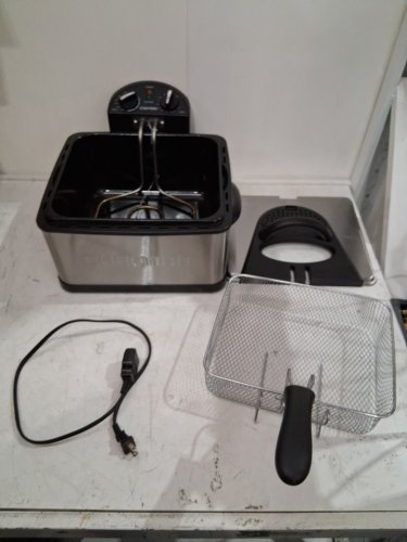 CHEFMAN JUMBO SIZE DEEP FRYER WITH TEMPERATURE CONTROL - 4.3L - STAINLESS STEEL/SILVER (MODEL: RJ07-45-SS-CA) image 3