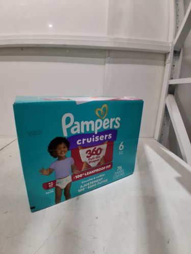 76PK PAMPERS CRUISERS 360° 100% LEAKPROOF GAP-FREE FIT DIAPERS - SIZE 6 image 2