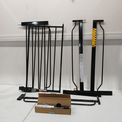 REGALO EASY STEP EXTRA WIDE METAL SAFETY GATE - 30" x 29" - 49" - BLACK (MODEL: 1164EBDS) image 3