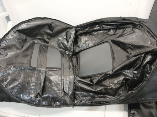 Sport Transport Bike Bicycle Storage Carry Case Bag With Wheelbase - 32.6" x 54.3" x 10.4" - Black (Model: ZL-ZXC-0105) image 7