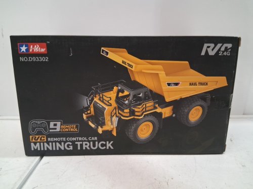 hstar remote control mining truck - yellow/black (model: d93302 image 4