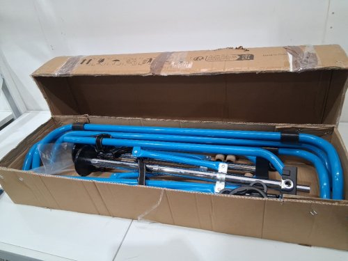 kids gymnastic bar Folding Training Kip Bar adjustable height - 140lbc capacity - blue (model:qt1893b)model: image 3