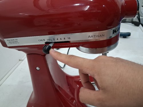 KitchenAid Artisan Series Tilt-Head Stand Mixer- 5QT - Empire Red - (model: KSM150FBER) image 7