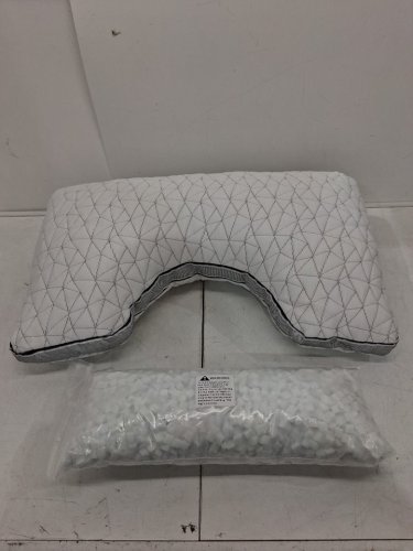 Coop Home Goods Cool+ Cutout Adjustable Pillow King with Cooling Gel and Shoulder Cutouts for Head Support - king - white - (model: cpl006kg-00 ) image 3