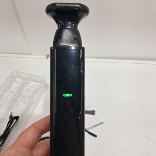 rowces electric foldable back shaver and removal trimmer - black image 3