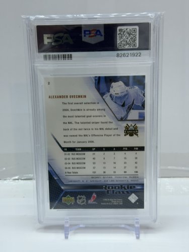 ALEXANDER OVECHKIN ROOKIE CLASS - PSA GRADED GEM MINT 10 - 2005 UPPER DECK CARD(#2) image 2