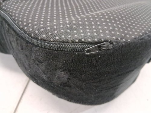BlissTrends Ergonomic Semicircular Seat Cushion for Pressure Relief - 18" x 16" x 4.7" - Black image 4