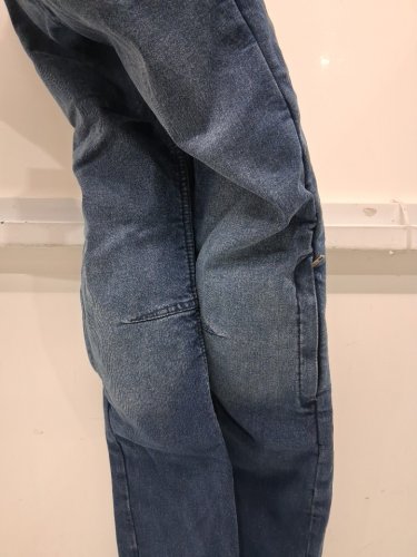 men's Altimate four pocket Straight Leg hip and knee aramid padded moto riding Jeans - 28 - blue image 6
