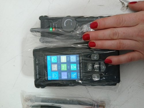 noyafa ethernet network cable tester with colour screen - multifunctional ncv, poe, ping, ip scan, telephone cable finder - black (model: nf-8506) image 4
