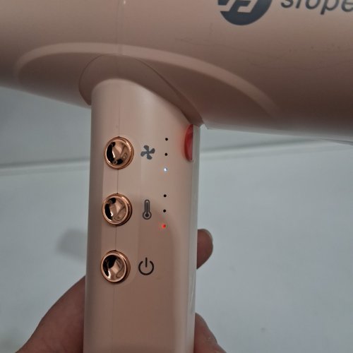 slopehill professional ionic hair dryer with diffuser and two concentrators - 2000w - 110,000 r/m - Pink - (model: qn8010ce). image 4