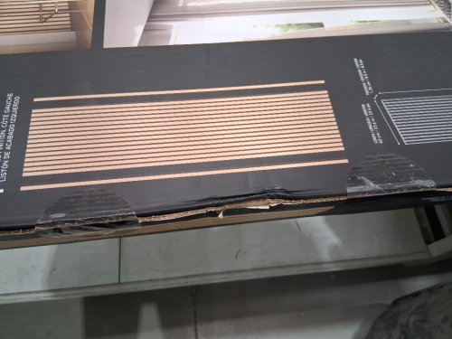 2PK Artika Sonofold Slatted Wall Panels - 8FTX2FT - Oak and Black finish (MODEL: 96RAT-SF-C10ABL/1949121) image 4