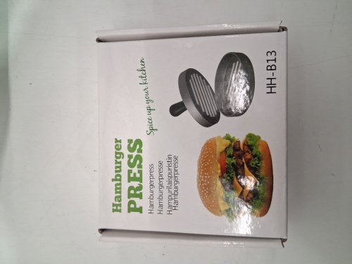 COLIATIK BURGER PRESS PATTY MAKER MOLD WITH PARCHMENT PAPER - 4.5" - SILVER/BLACK image 3