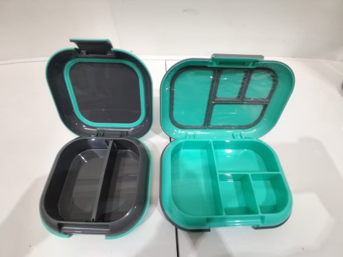 2pk bentgo chill lunch box and mini box containers with ice packs - Green/GREY (model: 1997883) image 3