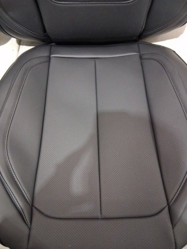 6PC coverado faux leather luxury front seat covers - universal - BLACK image 5