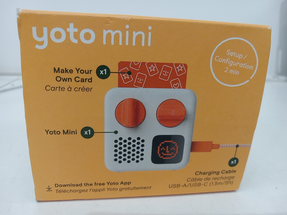 2PC yoto mini portable Bluetooth audio player with make-your-own card - 3-12+ y/o - white / orange (Model: PRMNXX02847) image 5