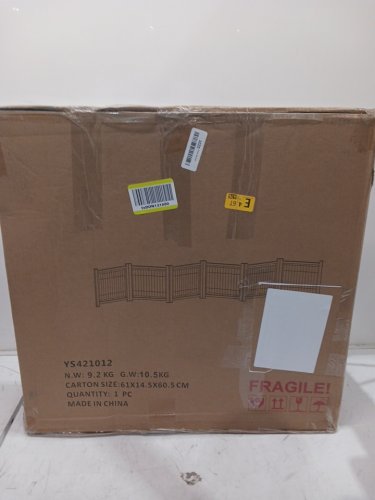 yocan wooden pet gate - 6 panels - 22.8'' x 13.8'' (model:ys421012) image 2