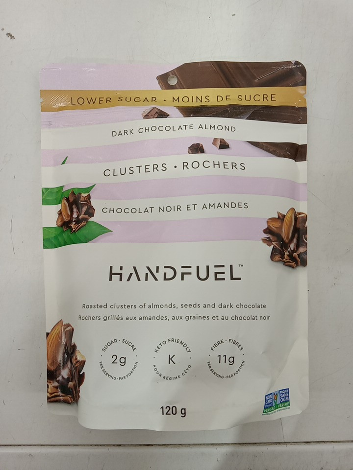 4 HANDFUEL DARK CHOCOLATE ALMOND CLUSTERS - 120G/EACH image 2