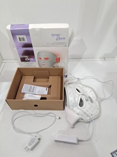 conair true glow led light therapy face mask with velour storage pouch - white (model: 2456789) image 3