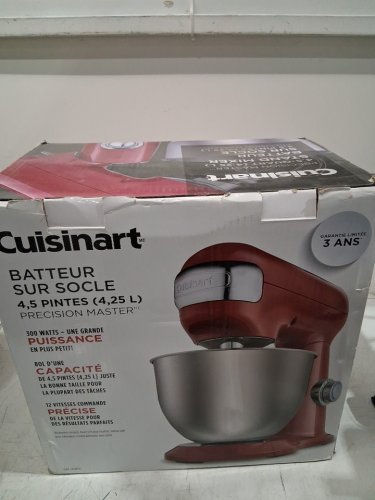 CUISINART PRECISION MASTER TILT-HEAD STAND MIXER - 5.5QT. BOWL - RED (MODEL#: SM-50C) image 8