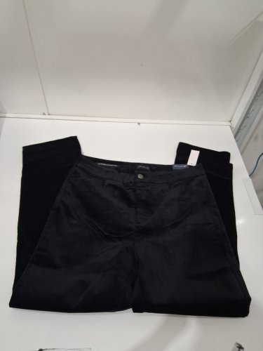 women's talbots straight led velveteen pants - 8 petite - black (style : 58383) image 3