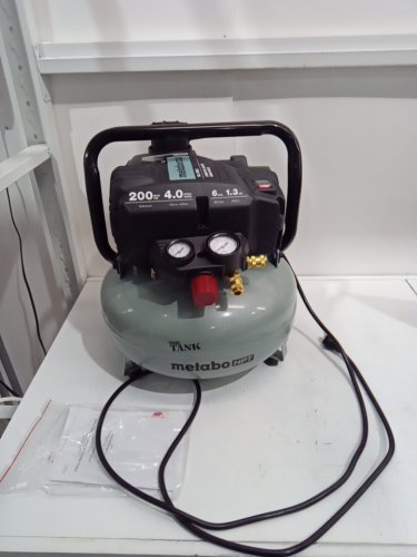 metabo hpt "the tank" pancake air compressor - 200psi / 6 gallon - grey (model: EC914S) image 4