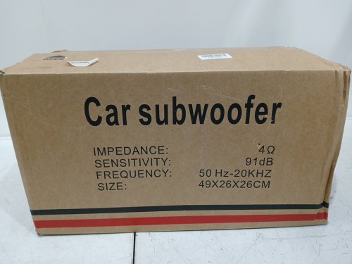 12V Car Subwoofer, Large Power Tunnel Type Bass Speaker System - 12v - 4 ohms - Black - image 2
