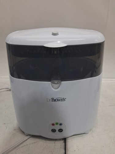 DR BROWNS NATURAL FLOW DELUXE BOTTLE STERILIZER ELECTRIC STEAM SYSTEM - STERILIZES 6 BOTTLES AT ONCE - white (model: AC045) image 3