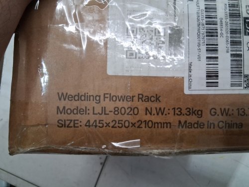 10PK wedding flower display stands/rack with laminated metal floral supports & cubic cylindrical displays - 31.5" - CLEAR (MODEL: LJL-8020) image 3