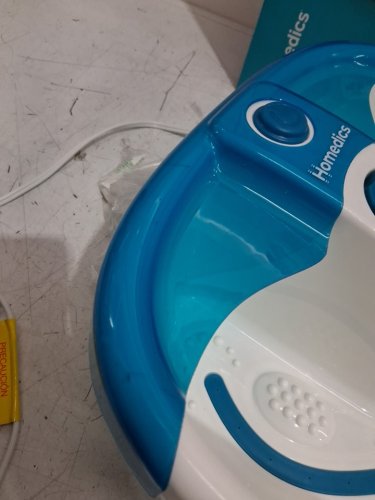 homedics bubble mate foot spa with heat maintenance - white/blue (model : FB-55) image 3