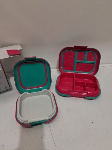 2pk bentgo chill lunch box and mini box containers with ice packs - Green/Pink (model: 1997883) image 3